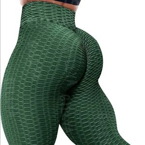 Yoga Pants, TikTok Leggings, Green